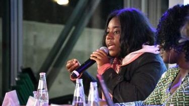 Sandra Kwabea Sarkwah podium